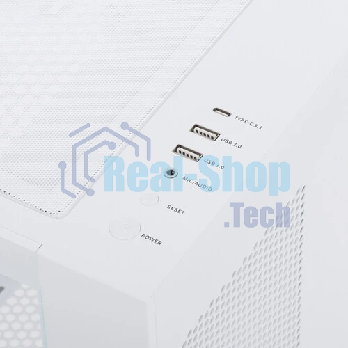 Компьютерный корпус PcCooler C3 T500 WH белый без БП ATX 2xUSB 3.0 1xUSB3.1 audio bott PSU