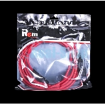 Шнур питания с фиксатором REM IEC 60320 C13/IEC 60320 C14, 10 А/250 В (3 * 1,0), длина 1,8 м, красный R-10-Cord-C13-C14-1.8-Red