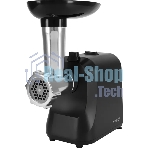 Мясорубка электрическая Vitek VT-MG3600 черный, 1800 Вт, 1.6 кг/мин, реверс, защита от перегрузки, насадки - 4
