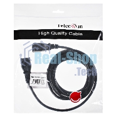 Кабель UPS to устройство 220V (IEC-320-C13/C14) 3м, 3G 0,75мм медь, Telecom