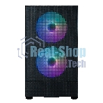 Компьютерный корпус ZALMAN P30 AIR, MATX, BLACK, WINDOW, 2xCombo (3.5'' or 2.5''), 3x2.5