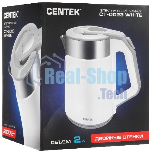 Чайник электрический Centek CT-0023 белый