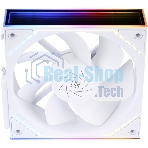 Кулер для корпуса Thermalright TL-M12QRW Reverse (124x120x25mm, 4-pin PWM, ARGB, 47.6CFM, 23.2dBA, 1500RPM, White)
