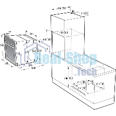 Независимая духовка Gorenje BOSX6737E09BG, встраиваемый