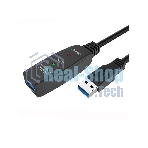 Кабель-адаптер USB3.0-repeater, удлинительный активный Am-->Af 15м QUST/qust