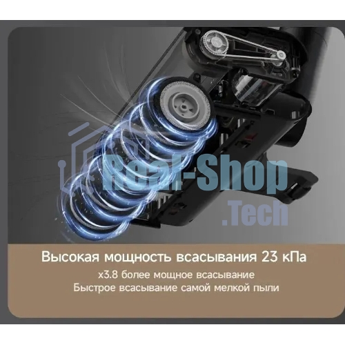 Пылесос ручной Deerma DEM-T30W Station серый/черный, питание от аккумулятора, 240 Вт, уборка сухая, пылесборник 0.56 л, работа от АКБ max 45 мин