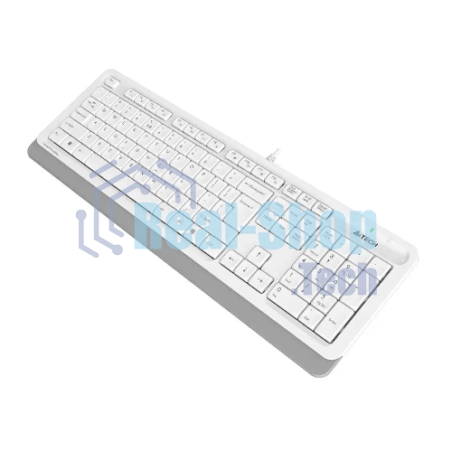 Клавиатура проводная A4Tech Fstyler FK10, USB, белый/серый