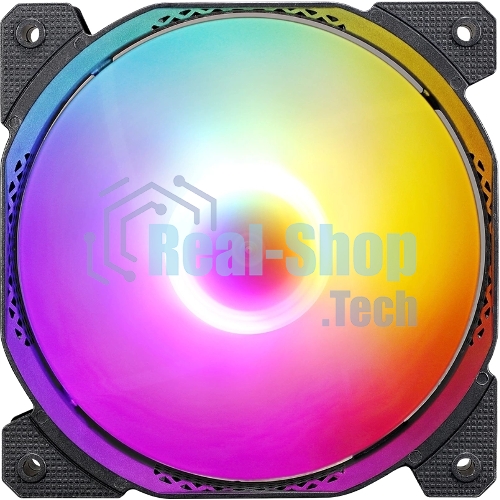 Вентилятор для корпуса Aerocool/Formula Cosmic 12BK FR RGb черный, 120 мм, 1100 об/мин, 22.3 дБ, 4 pin
