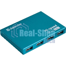 USB-концентраторы Defender Septima Slim, USB 2.0, USB 7 портов, блок питания/USB