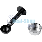 Кофемашина Kitfort КТ-7105-1 1450Вт черный/фиолетовый