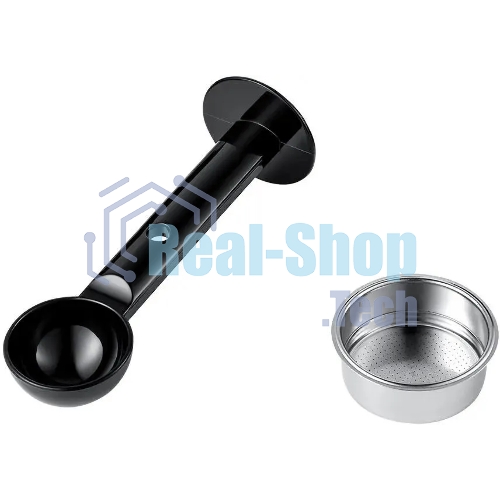 Кофемашина Kitfort КТ-7105-1 1450Вт черный/фиолетовый
