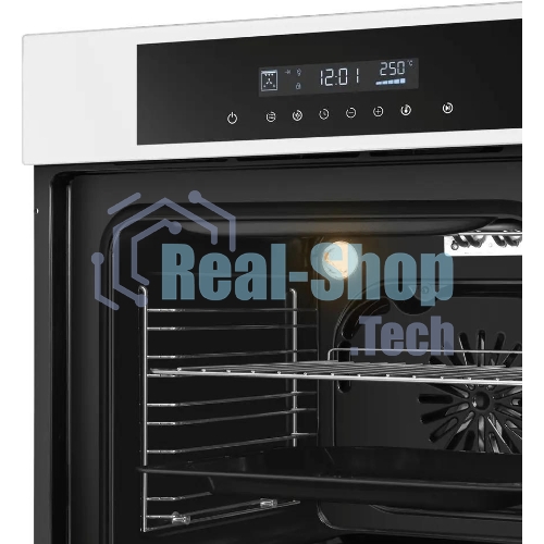 Шкаф духовой электрический Maunfeld AEOD60103W, 60л, дверца с 3 стеклами, белый
