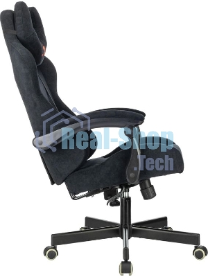 Кресло A4Tech Bloody GC-560 черный, ткань, 150 кг, подголовник, регулируемые подлокотники, механизм качания