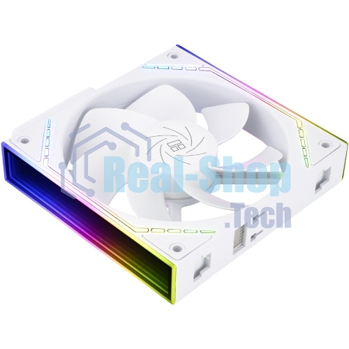 Кулер для корпуса Thermalright TL-M12QRW Reverse (124x120x25mm, 4-pin PWM, ARGB, 47.6CFM, 23.2dBA, 1500RPM, White)
