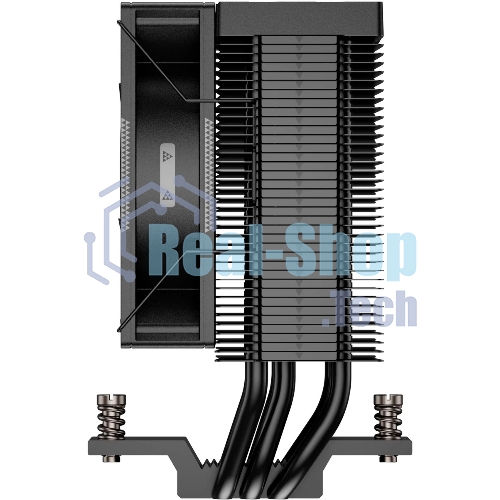 Кулер для процессора PCCooler R300 BK S115X/1200/1700/1851/AM4/AM5 (TDP 150W, 92mm Fan, 3 тепловые трубки 6мм, 800-2200RPM, 18-30dBa)