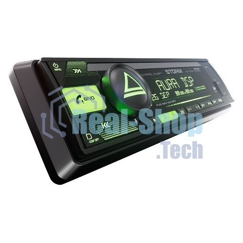 Автомагнитола AURA STORM-866DSP, 1 DIN, Bluetooth, USB Type-A, AUX, пульт ДУ