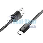 Кабель Hoco X96 Hyper 27W TYPE-C USB (m)-USB Type-C (m) 1м черный коробка
