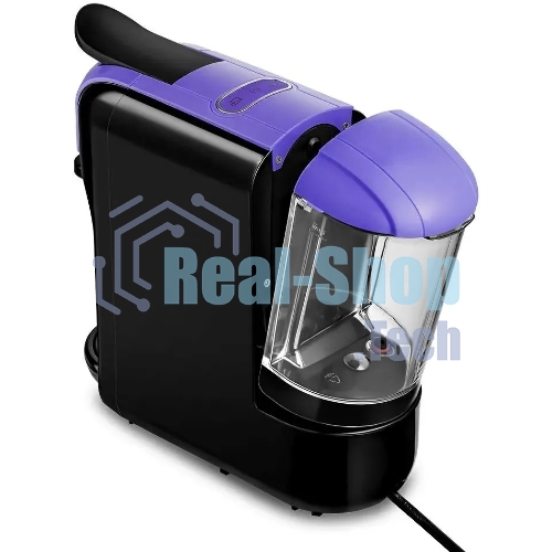 Кофемашина Kitfort КТ-7105-1 1450Вт черный/фиолетовый