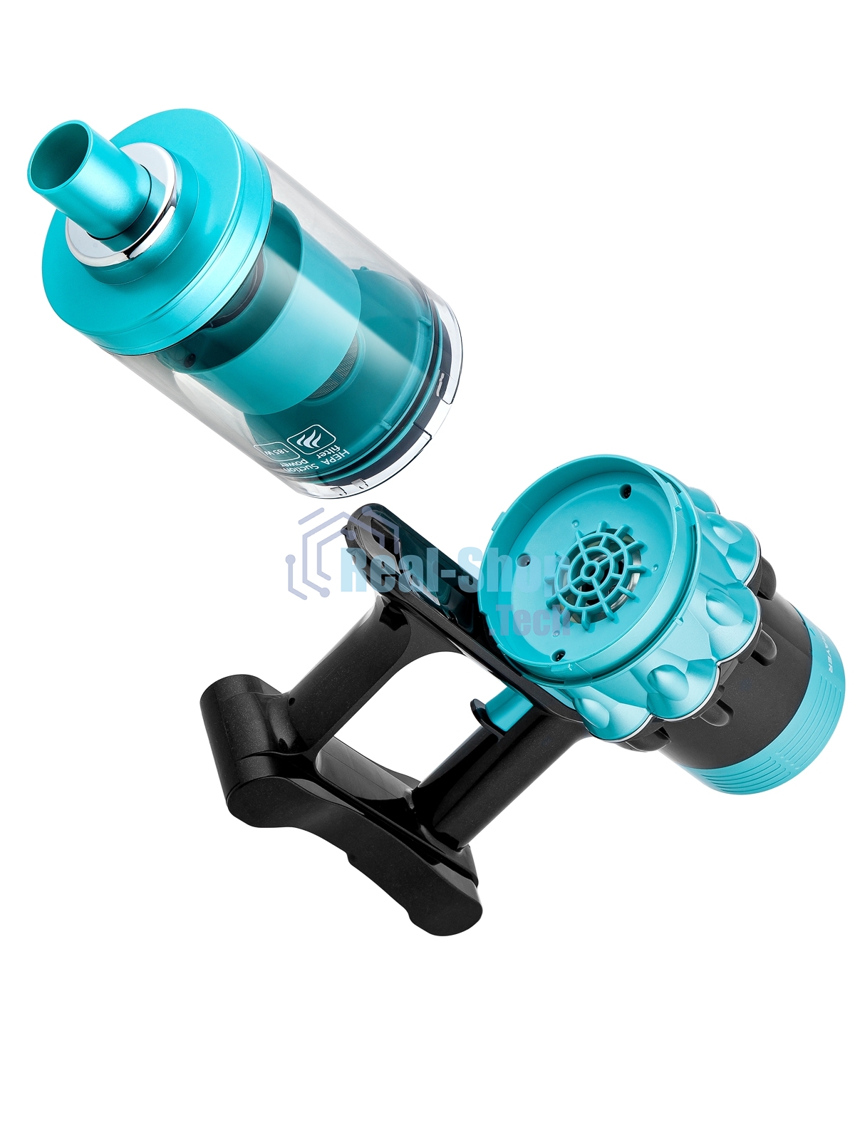 Пылесос вертикальный BRAYER BR4271 голубой, питание от сети, 185 Вт, уборка сухая, пылесборник 0.8 л