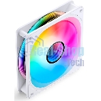 Вентилятор для корпуса JONSBO FR-606WR Reverse (120x120x25мм, 4-pin PWM, ARGb, 35.99CFM, 26.5dBA, 1500RPM, белый)