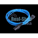 Шнур питания с фиксатором REM IEC 60320 C13/IEC 60320 C14, 10 А/250 В (3 * 1,0), 3 м, синий R-10-Cord-C13-C14-3-Blue