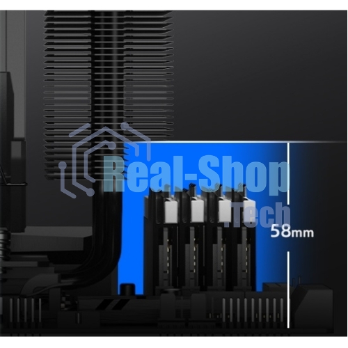Устройство охлаждения(кулер) ID-Cooling Frozn A720 черный 140мм алюминий+медь 2000rpm 33.5db 4-pin 300W 163мм