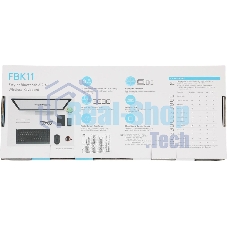 Клавиатура беспроводная A4Tech Fstyler FBK11, USB, Bluetooth/Радиоканал, черный/серый