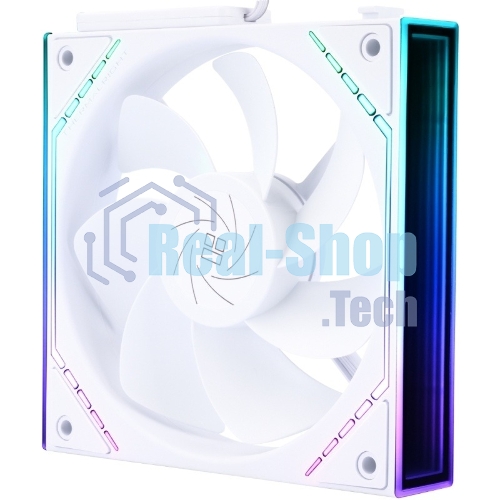 Кулер для корпуса Thermalright TL-M12QRW Reverse (124x120x25mm, 4-pin PWM, ARGB, 47.6CFM, 23.2dBA, 1500RPM, White)