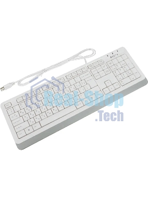 Клавиатура проводная A4Tech Fstyler FK10, USB, белый/серый