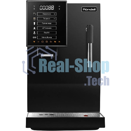 Кофемашина автоматическая Rondell-МБТ RDE-1117 черный, исп. кофе - зерновой, 1.1 л, 1351 Вт, 20 бар