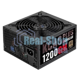 Блок питания Aerocool/Formula 1200W Retail KCAS PLUS 1200GM, 80 PLUS Gold, ATX v2.4, модульный, fan 14cm, 8x PCI-E [6+2-Pin], 10x SATA, 6x MOLEX