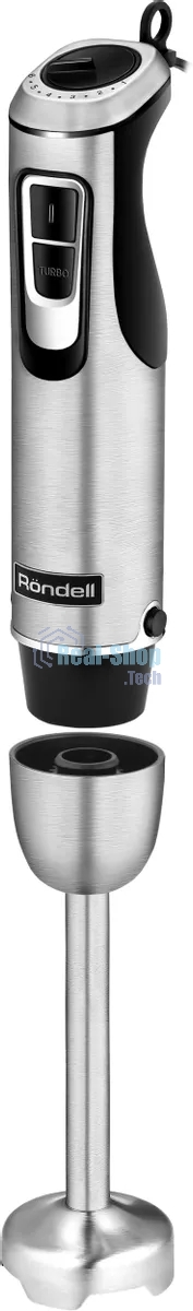 Блендер погружной Rondell RDE-1307 1200 Вт, черный/серебристый
