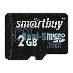Флеш карта MicroSD (Transflash) Smartbuy 2 Gb (без адаптера)