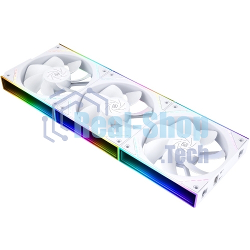 Кулер для корпуса Thermalright TL-M12QRW Reverse (124x120x25mm, 4-pin PWM, ARGB, 47.6CFM, 23.2dBA, 1500RPM, White)