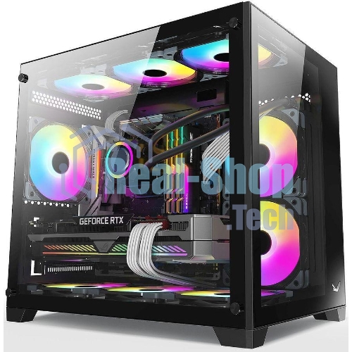 Компьютерный корпус AeroCool/Formula Crystal Z5 черный без БП mATX 1x120мм 2xUSB 2.0 1xUSB 3.0 audio bott PSU