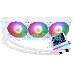 Водяное охлаждение для процессора Thermalright Grand Vision 360 (360mm, LED, White, ARGB/Fans: 3x120mm, 80.45CFM, 29.4dBA, 2150RPM/Pump height 72.5mm, 6400RPM, Rad thickness 27mm/S: 1700, 1200, 1851, 115X, 2011, 2066, AM5, AM4)