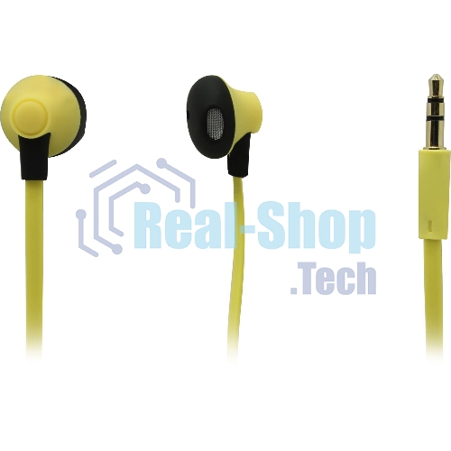 Внутриканальные наушники Smartbuy Boost, soft-touch, желтые