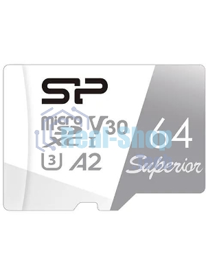 Флеш карта microSD 64Gb Silicon Power Superior Pro A2 microSDXC Class 10 UHS-I U3 Colorful 100/80 Mb/s