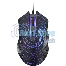 Мышь проводная Qumo Valhalla M35 черный, 3200 dpi, USB, кнопки - 6