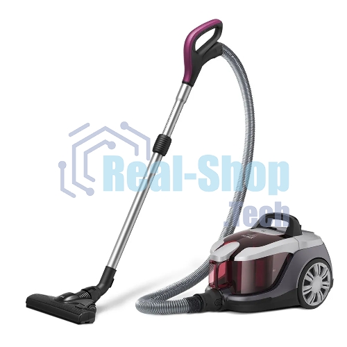 Пылесос BQ VC1610C Xtreme Power серый-фиолетовый, 500/1600 Вт, уборка сухая, пылесборник контейнер 2.5 л