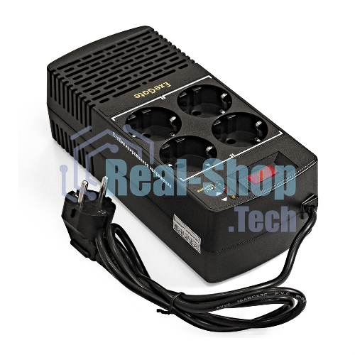 Стабилизатор ExeGate Power AD5000-1000 (1000VA/500W, диапазон 150...280В, 4 евророзетки)