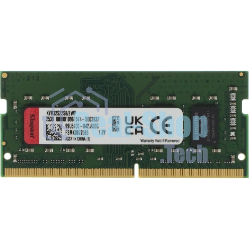 Оперативная память Kingston 8GB 3200MHz DDR4 SO-DIMM Non-ECC CL22 1Rx8 (Select Regions ONLY)