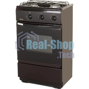 Плита газовая Flama CG 3202 B коричневый, конфорок 2 шт, духовка 30 л, 50 см x 85 см x 35 см
