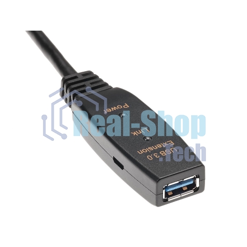 Кабель-адаптер USB3.0-repeater, удлинительный активный Am-->Af 15м QUST/qust