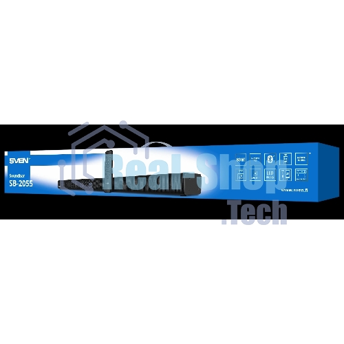 Саундбар SVEN SB-2055, черный, (80 Вт, Bluetooth, HDMI, ПДУ, Optical, USB, дисплей)