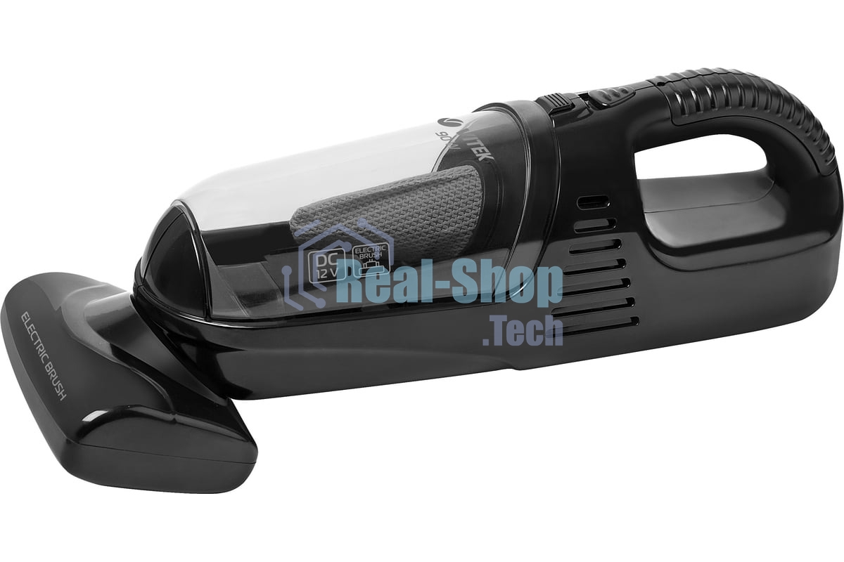 Пылесос автомобильный Vitek VT-1850(BK) черный, 90 Вт, уборка сухая, пылесборник контейнер 0,5 л