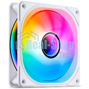 Вентилятор для корпуса JONSBO FR-606WR Reverse (120x120x25мм, 4-pin PWM, ARGb, 35.99CFM, 26.5dBA, 1500RPM, белый)