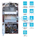 Котел газовый ECO Four 1.14 настенный, 14 кВт одноконтурный с открытой камерой сгорания