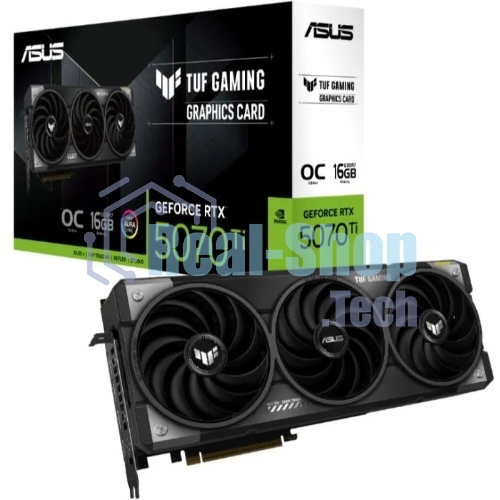 Видеокарта ASUS TUF-RTX 5070TI-O16G-GAMING RTX 5070TI,HDMIx2,DPx3,16G,D7