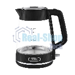 Чайник электрический Centek CT-1014 черный стекло 1.7 л, 2200 Вт, LED, Защита от перегрева, STRIX контроллер